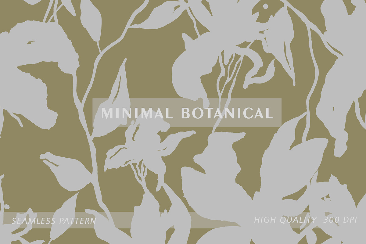 MINIMAL BOTANICAL PATTERN, a Pattern Graphic by MartinShop (Photo 1 of 9)