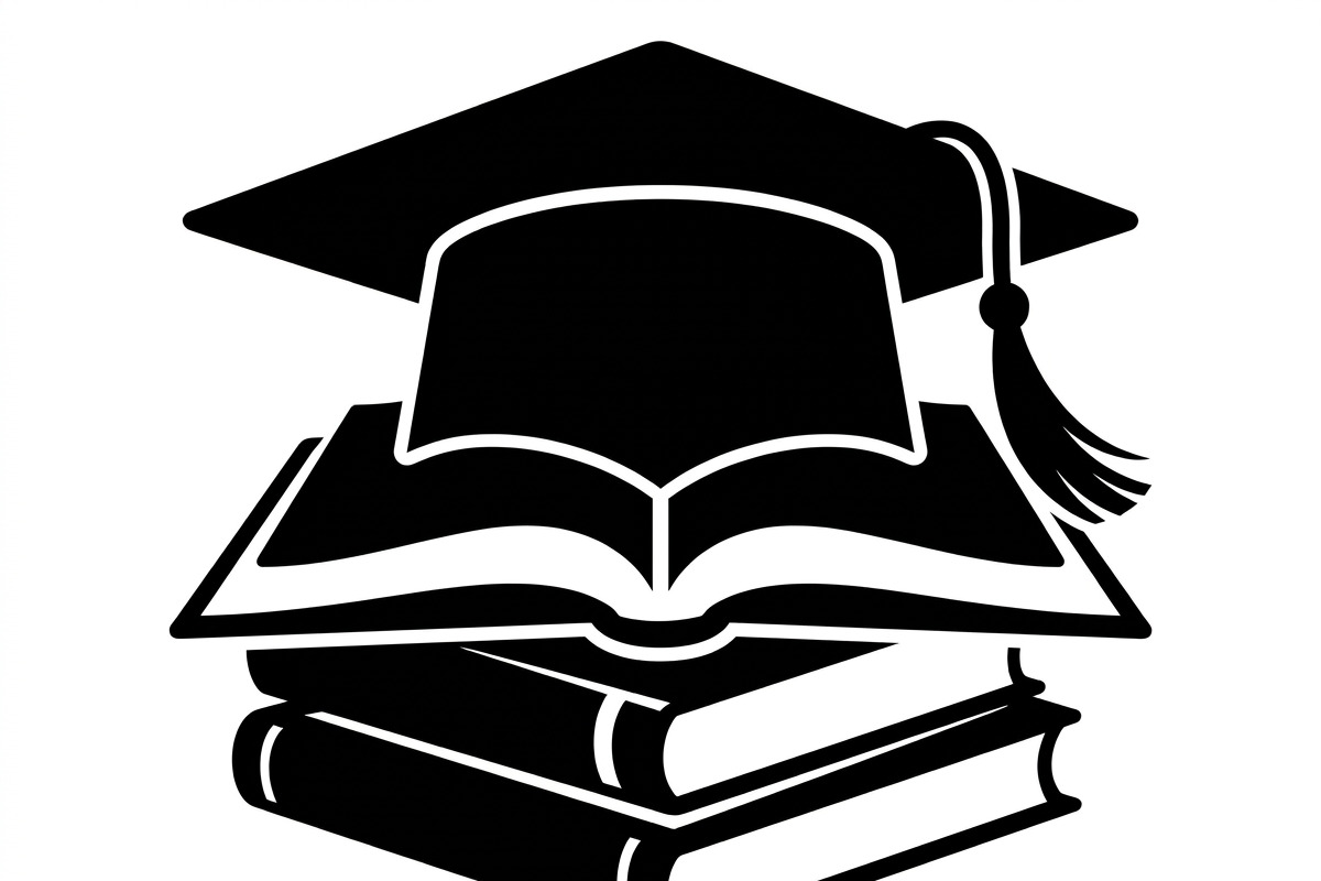 50 Graduation Cap and Book, an Education Illustration by Amazin_art (Photo 16 of 28)