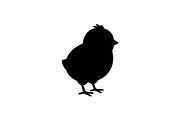 Fluffy Chick Silhouette Set, an Object Graphic by Creativeshirt (Thumbnail 3 of 3)