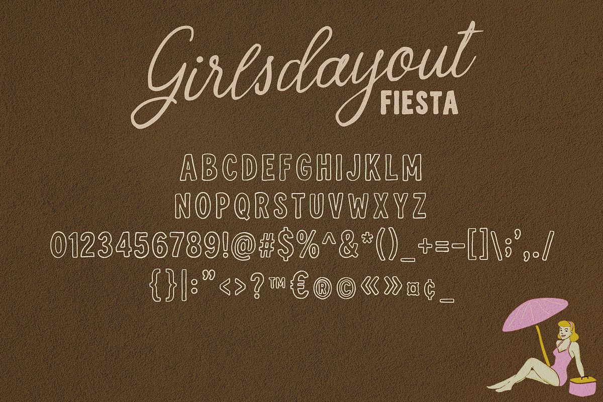 Girlsdayout Fiesta – Font Trio, a Handwritten Font by deadlock studio (Photo 12 of 12)
