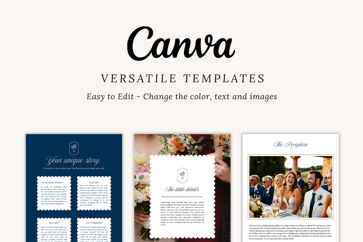 Wedding Photography Pricing Guide, a Marketing Template by Sweet Little Muse (Photo 2 of 13)
