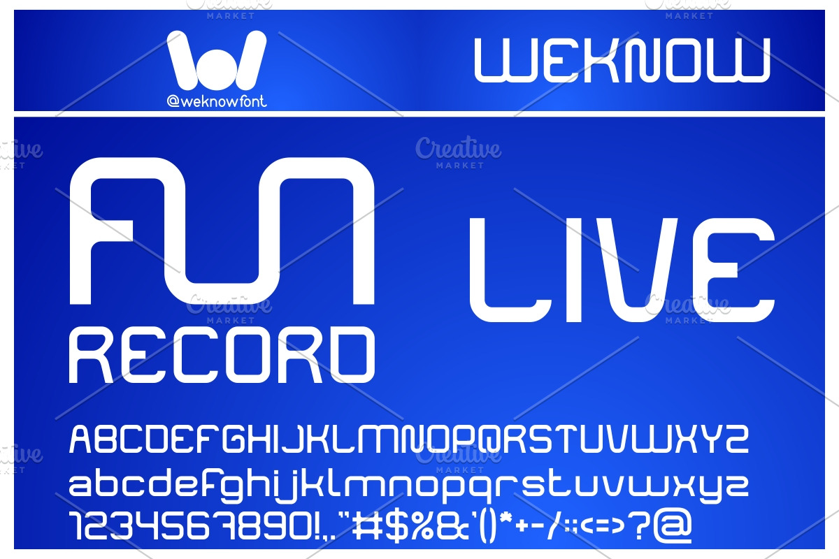 Funrecord Live font, a Font by weknow (Photo 1 of 8)