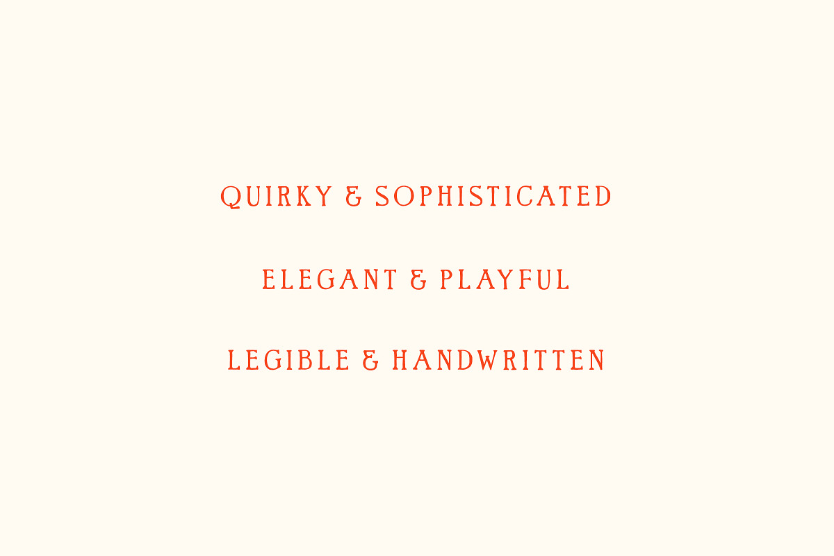 Quarterly - Quirky Handwritten Font, a Serif Font by Tom Chalky (Photo 3 of 10)
