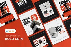Bold CCTV - Instagram Post, a Social Media Template by AQR Studio