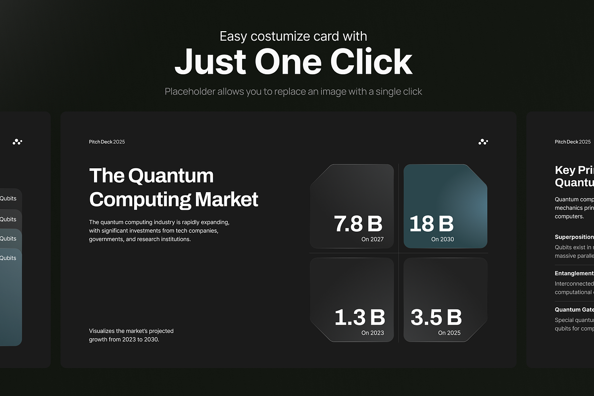 Pitch Deck Quantum Computing, a Presentation Template by pickolabstudio (Photo 5 of 6)