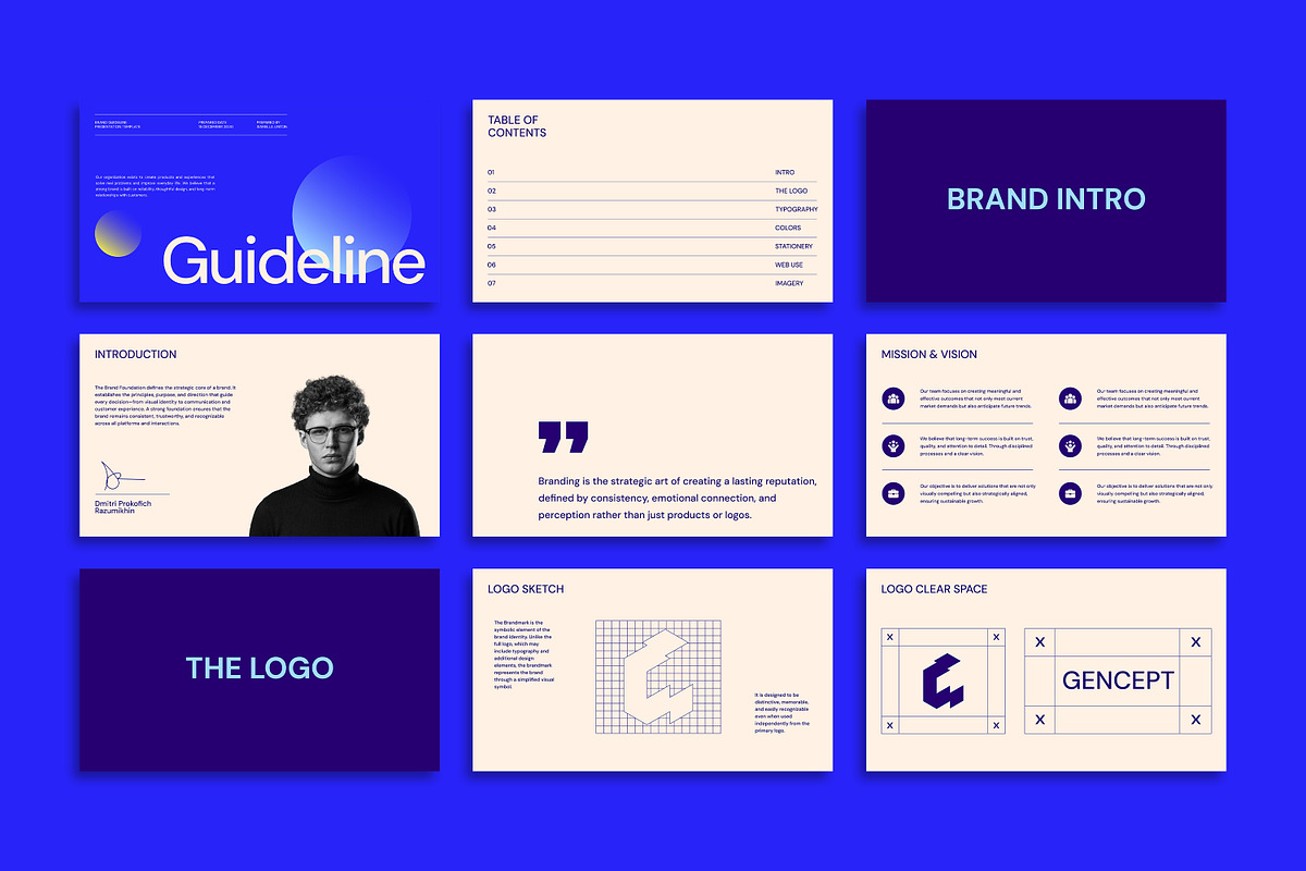 GENCEPT | Brand Guidelines Template, a Branding & Logo Template by Artisan Vibes (Photo 7 of 9)