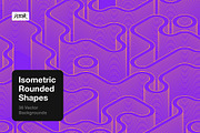Isometric Rounded Shapes, a Background Graphic by dvtchk (Thumbnail 8 of 15)