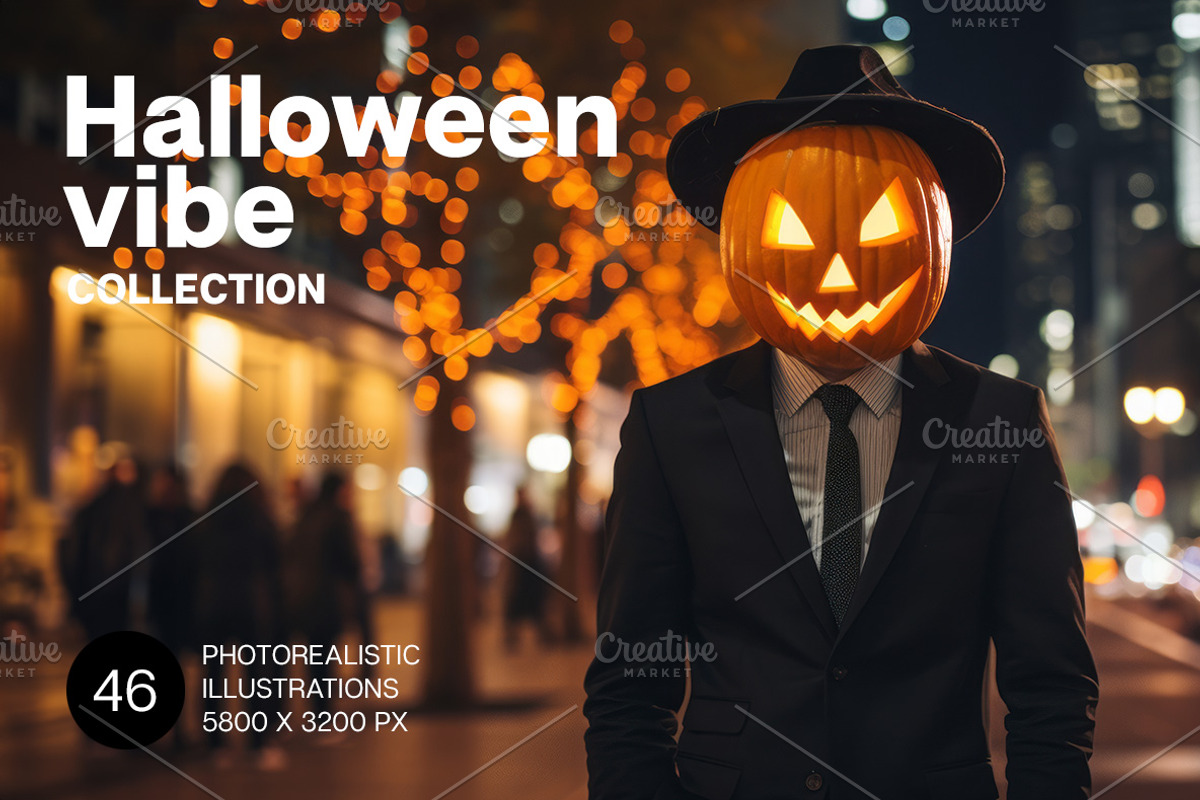 Halloween vibe. 46 images, a Person Photo by Handmadefont (Photo 1 of 11)