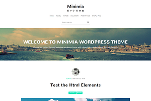 Minimia-Content Focused Bootstrap WP