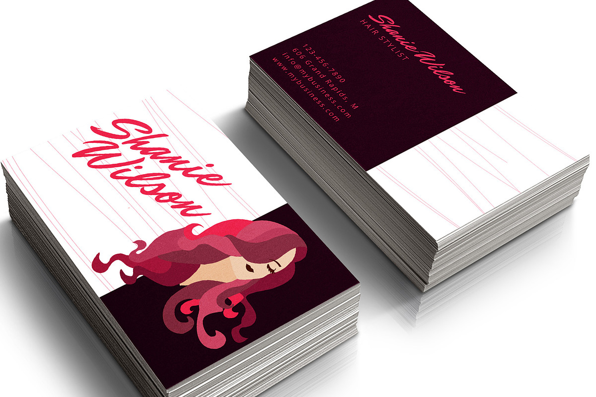Hair Stylist Business Card, a Business Card Template by audeemirza (Photo 6 of 6)