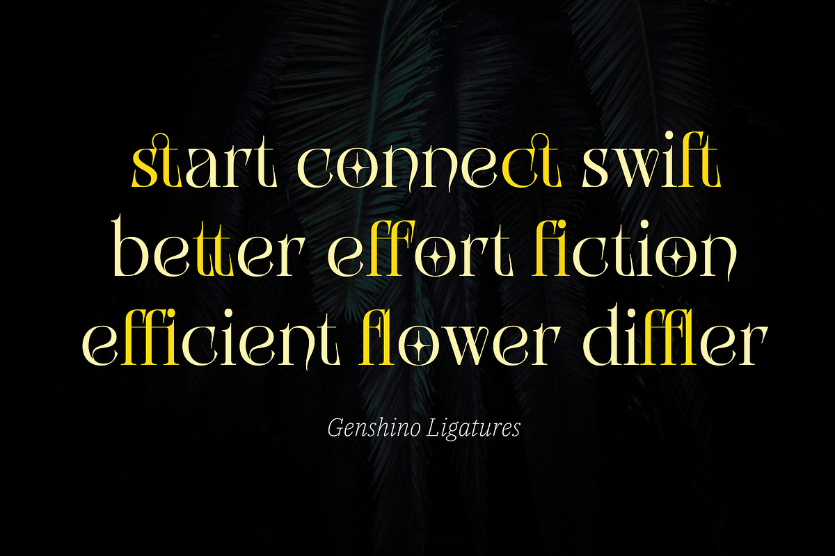 Genshino - Elegant Fantasy Serif, a Serif Font by Typia Nesia (Photo 4 of 18)