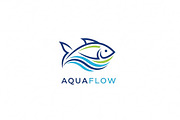 Aqua Flow Fish, a Branding & Logo Template by Logocreative (Thumbnail 2 of 2)