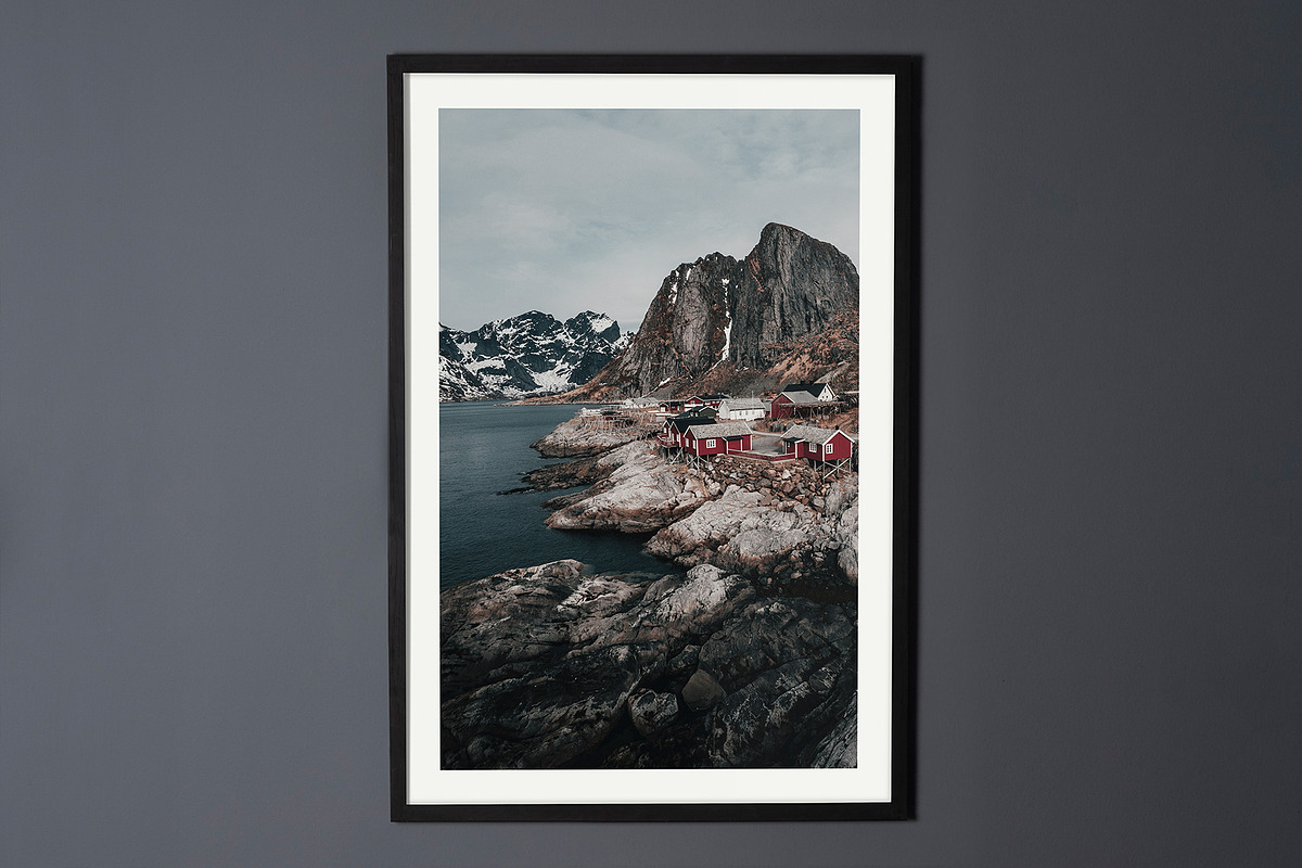 Wall Frame Poster Mockup, a Print Template by Graphicnugget (Photo 2 of 7)