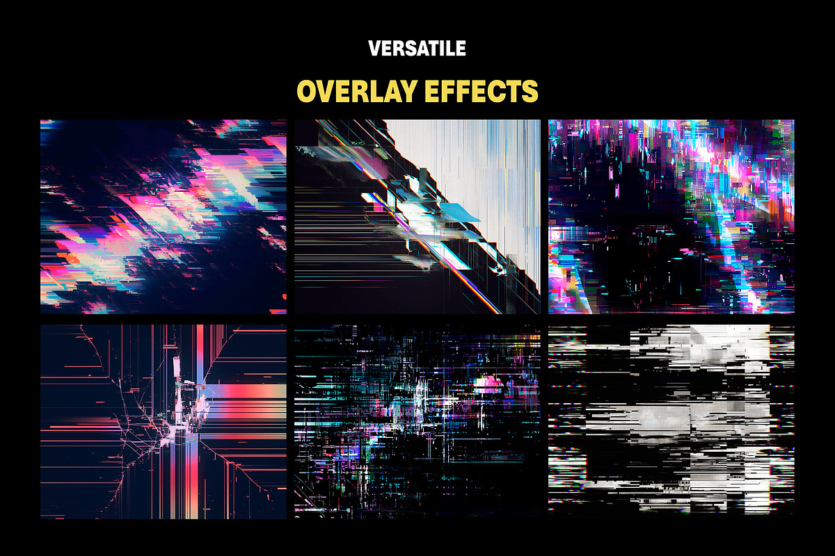 200+ Glitch Effect Overlays, a Texture Graphic by Mikel Blazgad (Photo 2 of 11)