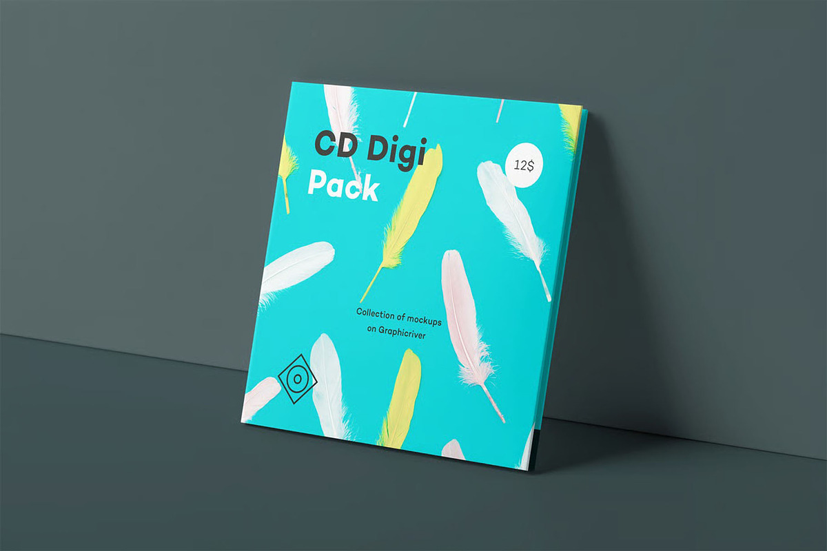 CD Digi Pack Mock-up, a Product Mockup by zippypixelstudio (Photo 10 of 16)