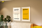 Framed Artwork on the Wall Mockup, a Merchandise Mockup by Banana Mockups (Thumbnail 4 of 5)