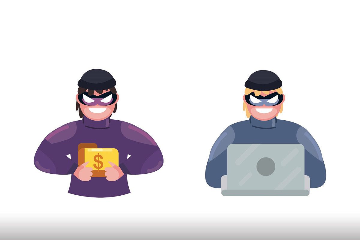 Cyber Fraud Illustration Set preview 2