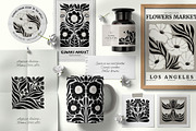 Dark Flowers | Wall Art Creator, an Object Graphic by Leleka.Store (Thumbnail 14 of 15)