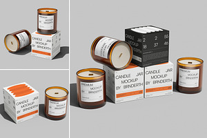 Candle Jar Mockup, a Packaging Mockup by Brand Earth