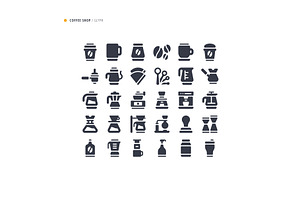 Coffee Shop Icon Set