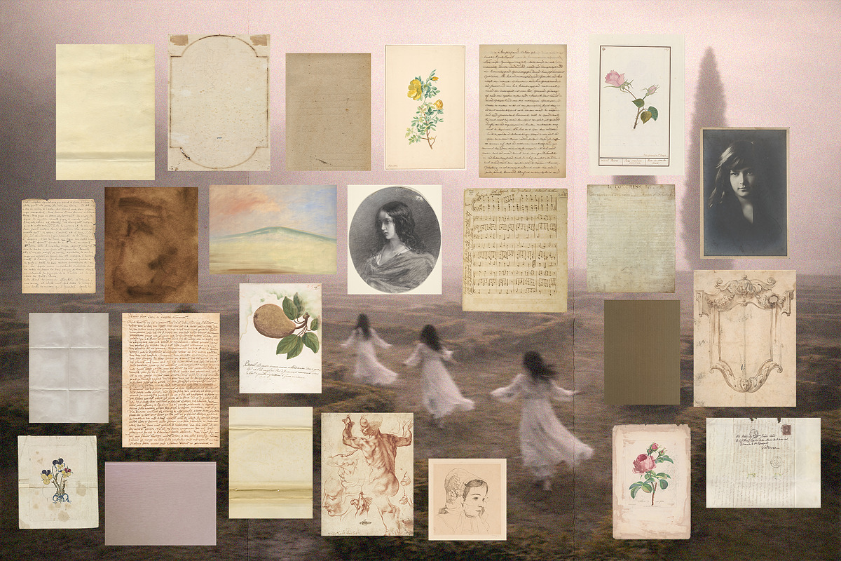 The Poetcore Study Paper & Collage, an Object Graphic by Lidberia (Photo 4 of 11)
