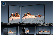 iPhone Duo Foldable Mockup, an iPhone Mockup by Claymoon Lab (Thumbnail 1 of 4)