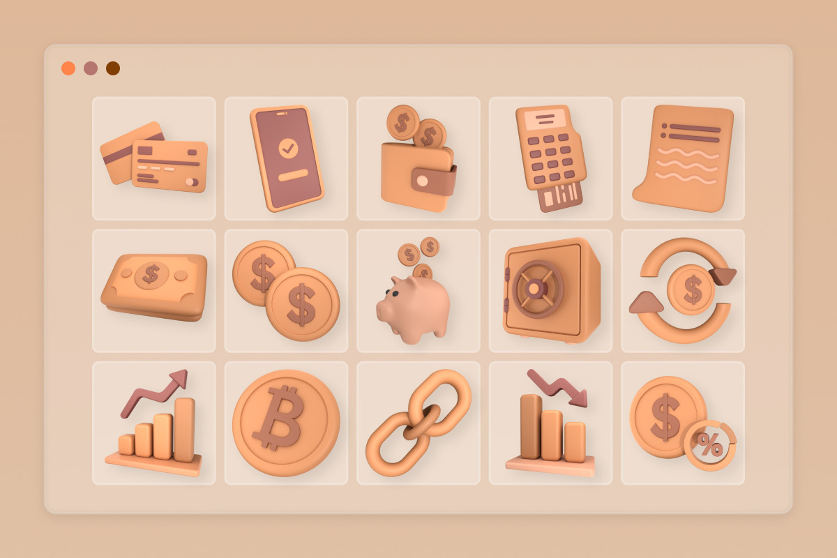 Modern FinTech 3D Icon Collection, a Finance Illustration by twinstd (Photo 5 of 6)
