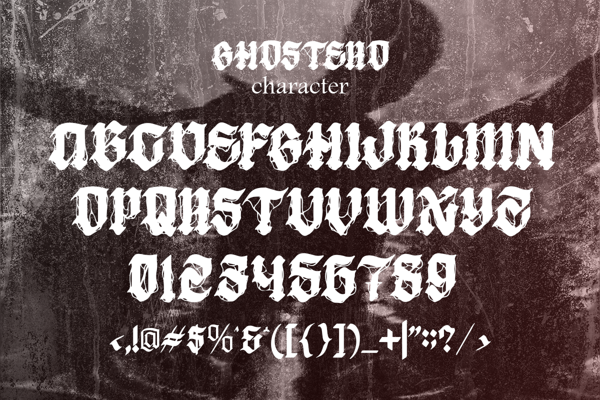 Ghostero - Horror Display, a Font by Pandeka Studio (Photo 7 of 12)