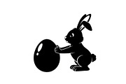 Cute Easter Bunny Silhouette bundle, an Illustration by Artivon (Thumbnail 15 of 51)