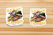 Camping Tent on Giant Pizza Slice, a Branding & Logo Template by Judsart (Thumbnail 3 of 3)