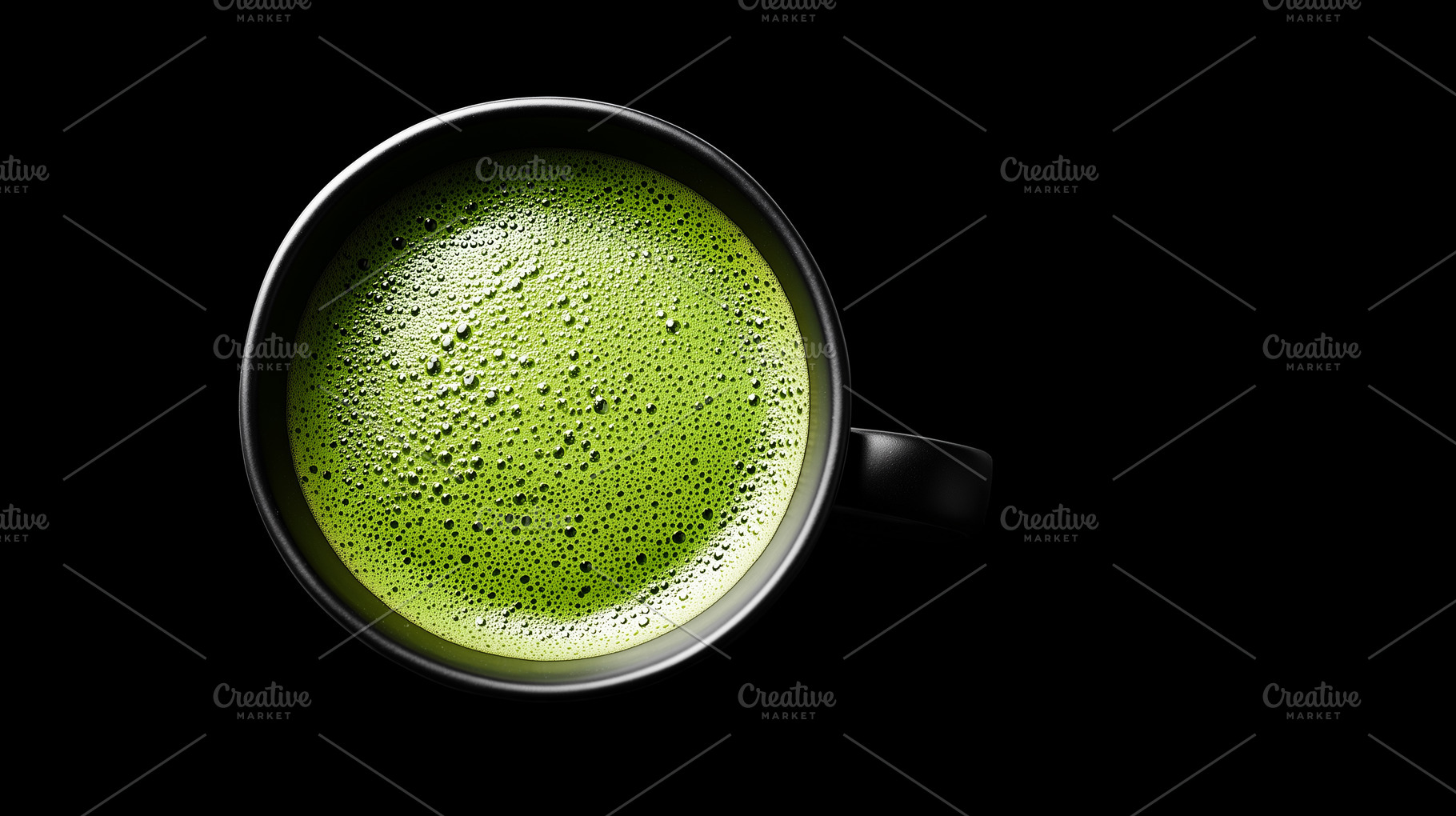 Top view of a black cup filled with, a Food & Drink Photo by MistyDay