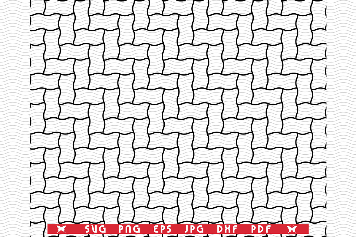 SVG Wavy Black Lines, Seamless, a Pattern Graphic by DesignStudioRM