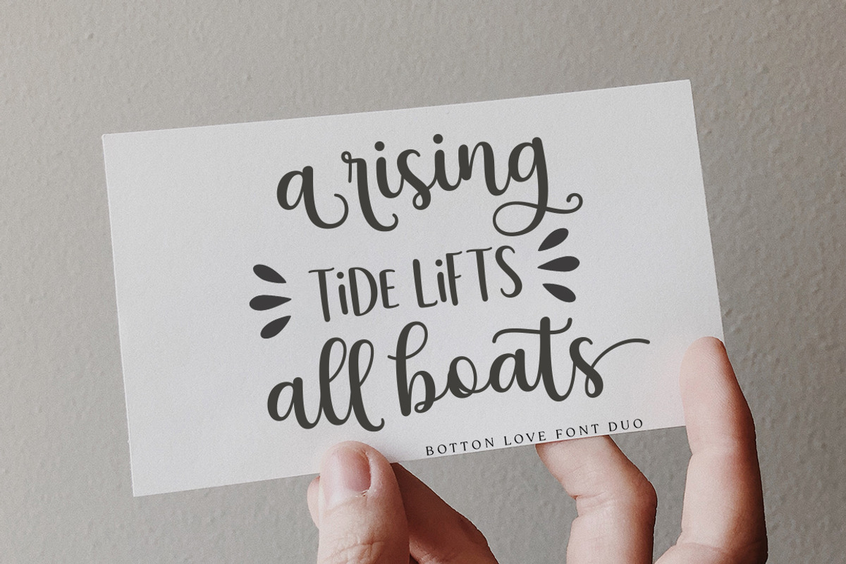 Botton Love Script Font DUO, a Script Font by Zane Studio (Photo 2 of 7)