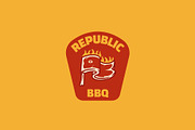 Republic Barbecue Logo Template, a Branding & Logo Template by Kreasi Malam (Thumbnail 2 of 5)