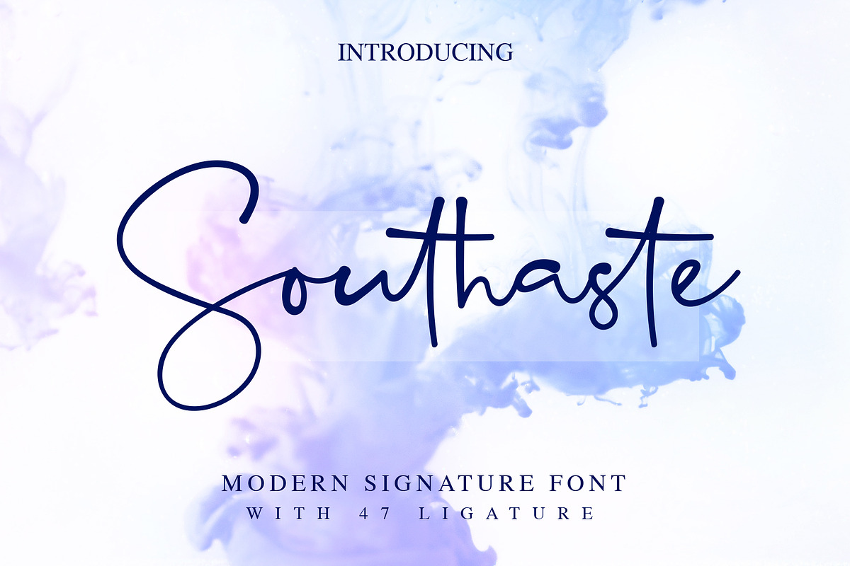 Southaste - a Signature Font, a Script Font by alphArtype (Photo 1 of 11)