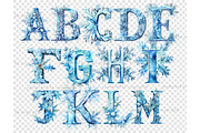 Cold Winter Alphabet Clipart, a Decorative Illustration by GlamArtZhanna (Thumbnail 4 of 5)