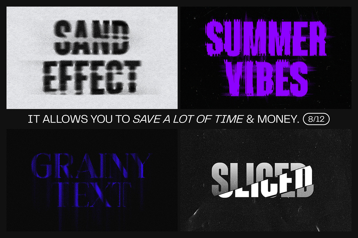 12 Text Effect Templates, a Brushes & More by iDoodle Studio (Photo 5 of 6)