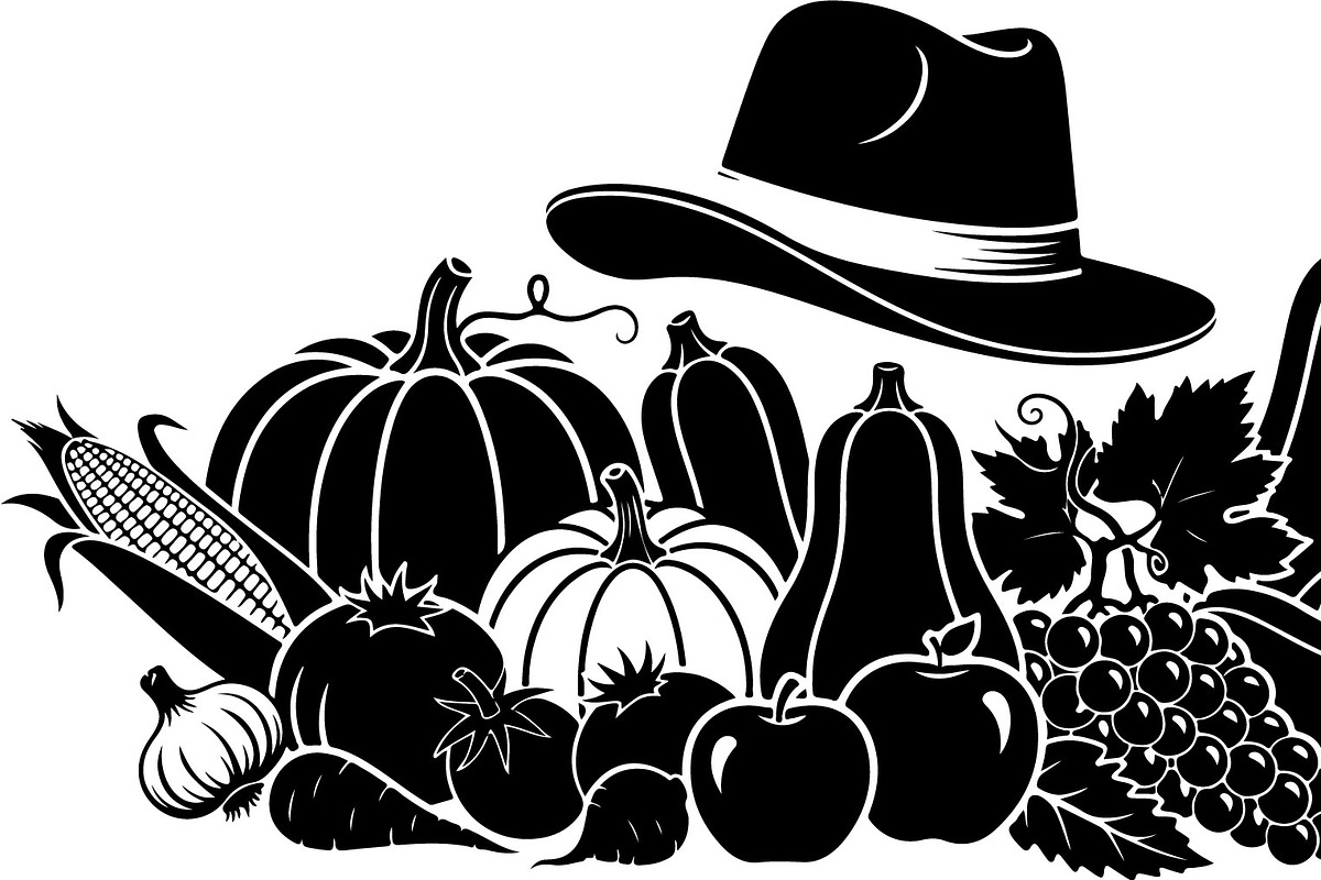 Thanksgiving Harvest Silhouette, an Illustration by Creativeshirt (Photo 30 of 51)
