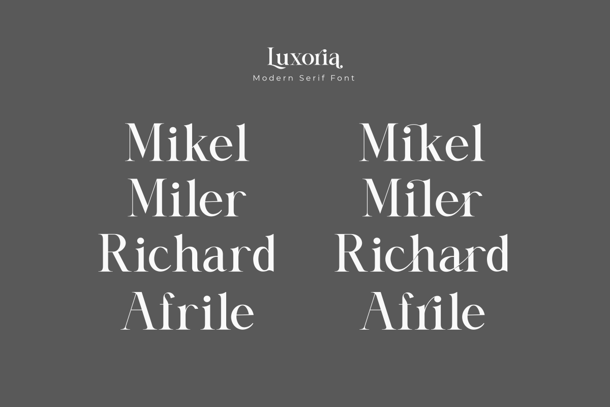 Luxoria, a Serif Font by Zafiratype (Photo 6 of 13)