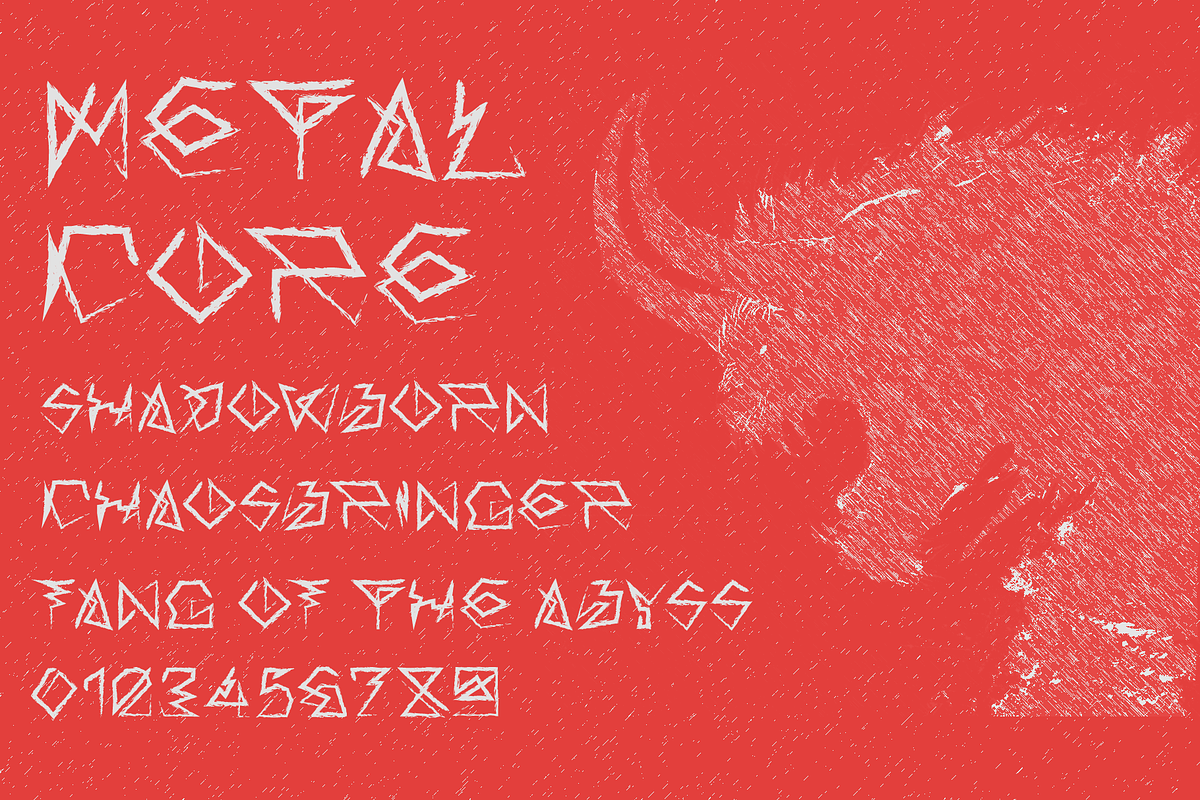 ND Godwave Chaotic Experimental, a Handwritten Font by Nouric Design (Photo 2 of 5)