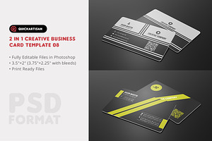 2 In 1 Classic Business Card V08