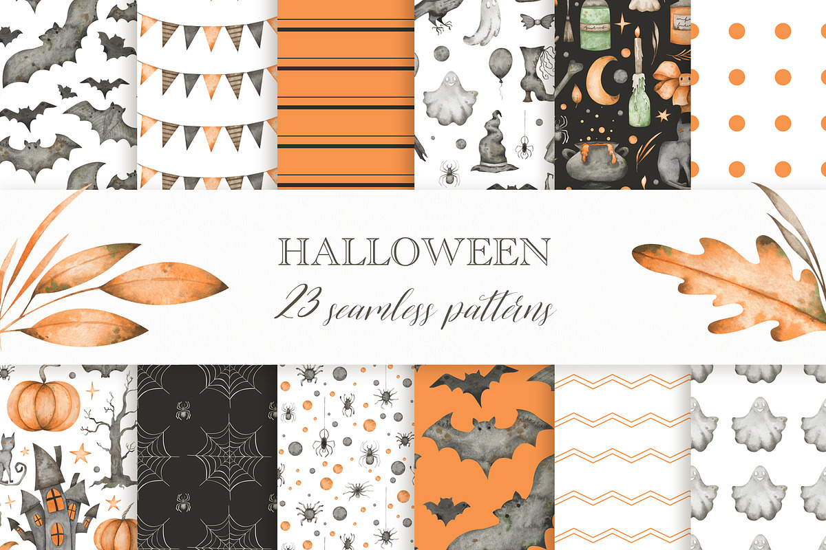 Watercolor Halloween set, an Object Graphic by OrangePeafowlArt (Photo 13 of 21)