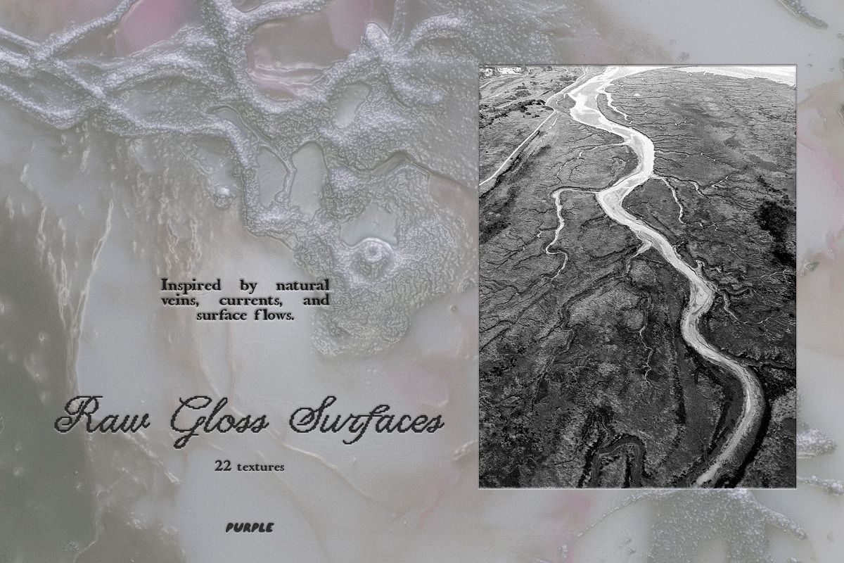 Raw Gloss Surfaces: Tactile Textures, a Texture Graphic by Purple (Photo 3 of 7)