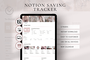 Notion Saving Tracker Template, a Templates & Theme by BRANDcontent (Thumbnail 1 of 7)