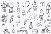 Simple Christmas Vector Clipart Set, an Object Graphic by OM Creativ (Thumbnail 3 of 5)