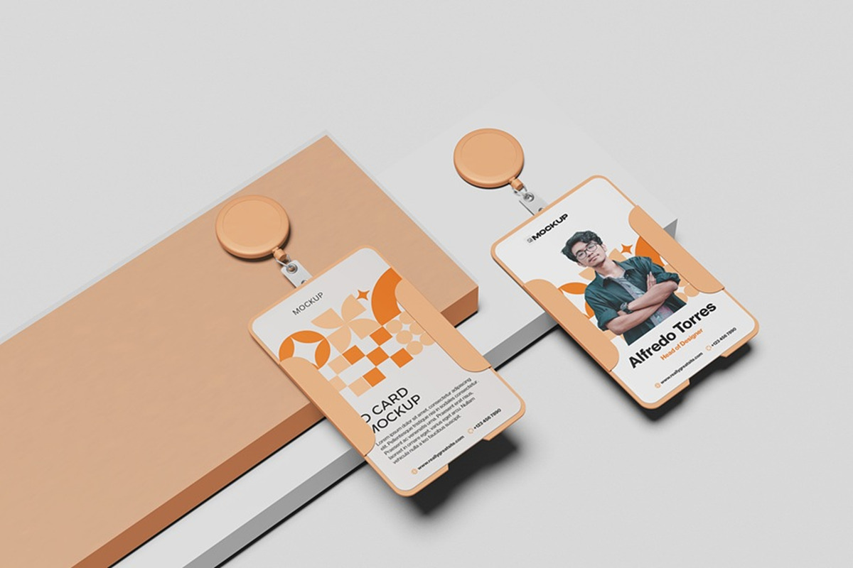 High Quality ID Card Mockup, an Advertising Mockup by Ataku Design (Photo 5 of 9)