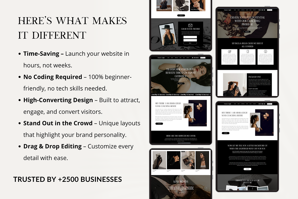 Coaching Wix Website Template preview 3