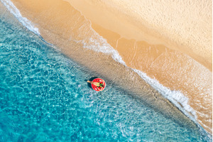 Aerial view of a young woman, a Nature Photo by den-belitsky