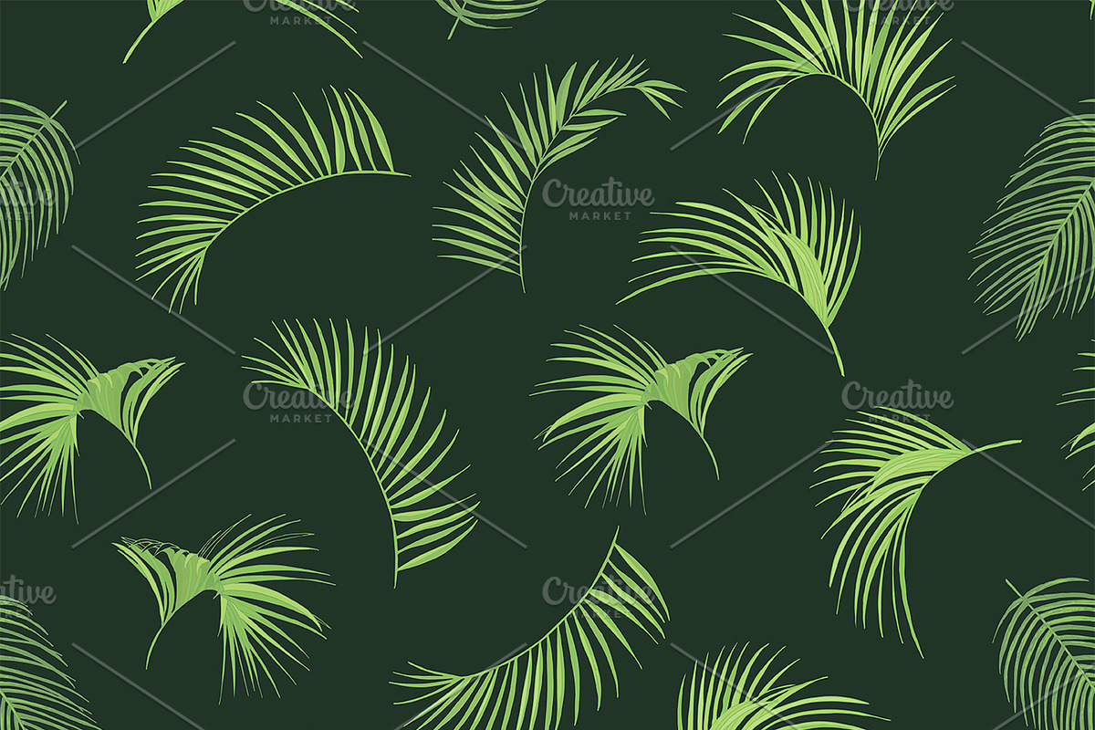 Flamingo in the Palm Leaves, a Pattern Graphic by GooseFrol (Photo 14 of 23)