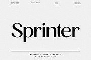 Sprinter - Modern & Elegant Sans, a Sans Serif Font by Misha Sova (Thumbnail 1 of 11)